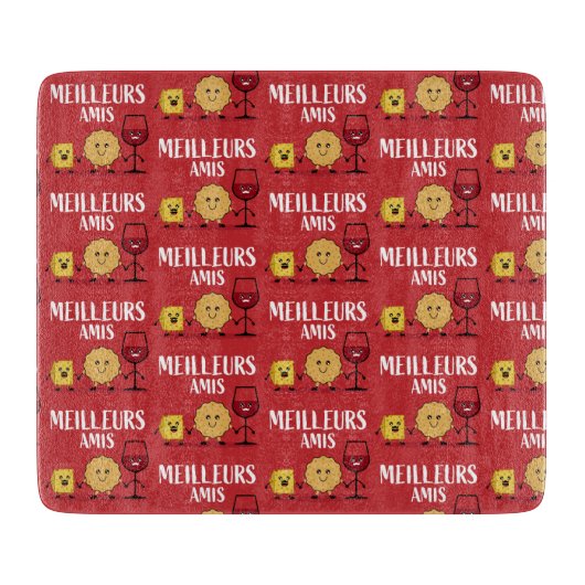 Liebhaber von französischem Käse Schneidebrett (Vorderseite)