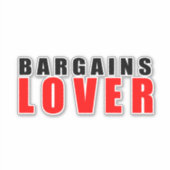 Liebhaber von Geschäften Aufkleber (Vorderseite)