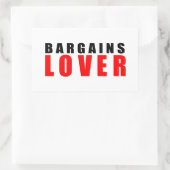 Liebhaber von Geschäften Rechteckiger Aufkleber (Tasche)