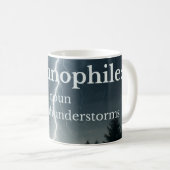 Liebhaber von Gewittern Kaffeetasse (VorderseiteRechts)