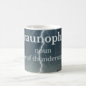 Liebhaber von Gewittern Kaffeetasse (Mittel)