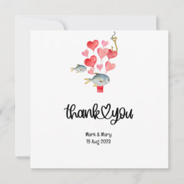 Liebhaber von Hochzeiten Dankeskarte