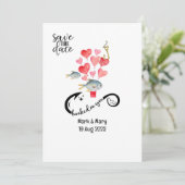 Liebhaber von Hochzeiten Einladung (Stehend Vorderseite)