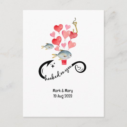 Liebhaber von Hochzeiten Postkarte (Vorderseite)