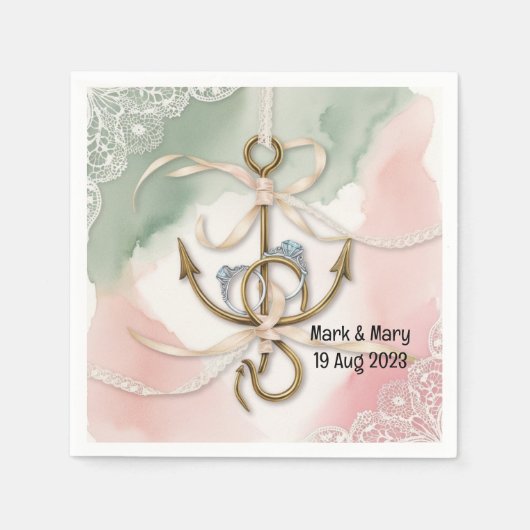 Liebhaber von Hochzeiten Serviette (Vorderseite)