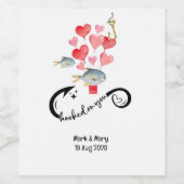 Liebhaber von Hochzeiten Weinetikett (Einzelnes Label)