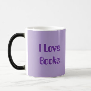 Liebhaber von Lavendel-Büchern Morphing-Mug Verwandlungstasse