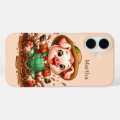 Liebhaber von lustigen Schweinen tragen Ihren Name Case-Mate iPhone Hülle (Rückseite (Horizontal))