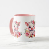 Liebhaber von niedlichen Landschweinen Tasse (Vorderseite Links)