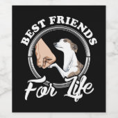 Liebhaber von Peitschengeschenken Schweiß Weinetikett (Einzelnes Label)