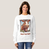 Liebhaber von Pferden Sweatshirt (Vorne ganz)