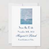 Liebhaber von Segelbooten - Save the Date (Rückseite)
