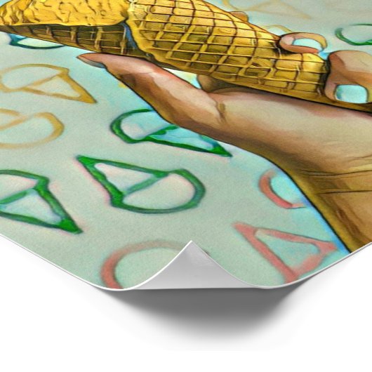 Liebhaber von Sommereis Poster (Ecke)