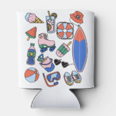 Liebhaber von Sommerferien Dosenkühler (Rückseite)