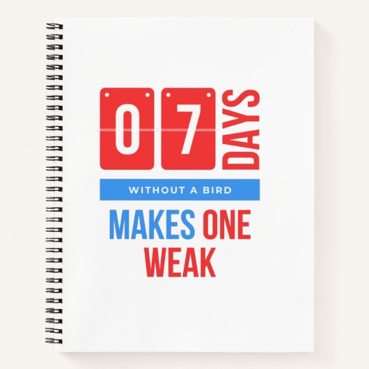 Liebhaber von Tiervögeln Notizblock (Vorderseite)