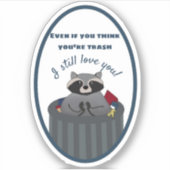 Liebhaber von Trash Boy Aufkleber (Vorderseite)