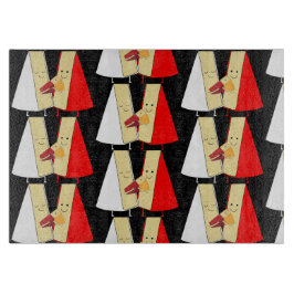 Liebhaber von Wein und Käse Schneidebrett