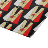 Liebhaber von Wein und Käse Schneidebrett (Ecke)