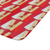 Liebhaber von Wein und Käse Schneidebrett (Ecke)