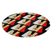 Liebhaber von Wein und Käse Schneidebrett (Ecke)