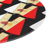 Liebhaber von Wein und Käse Schneidebrett (Ecke)