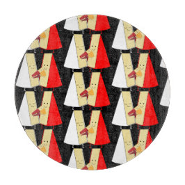 Liebhaber von Wein und Käse Schneidebrett