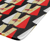 Liebhaber von Wein und Käse Schneidebrett (Ecke)