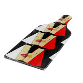 Liebhaber von Wein und Käse Schneidebrett (Ecke)