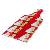 Liebhaber von Wein und Käse Schneidebrett (Ecke)