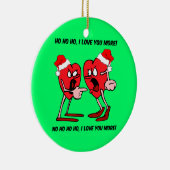 Liebhaber Weihnachten Keramik Ornament (Rechts)