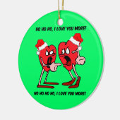 Liebhaber Weihnachten Keramik Ornament (Links)