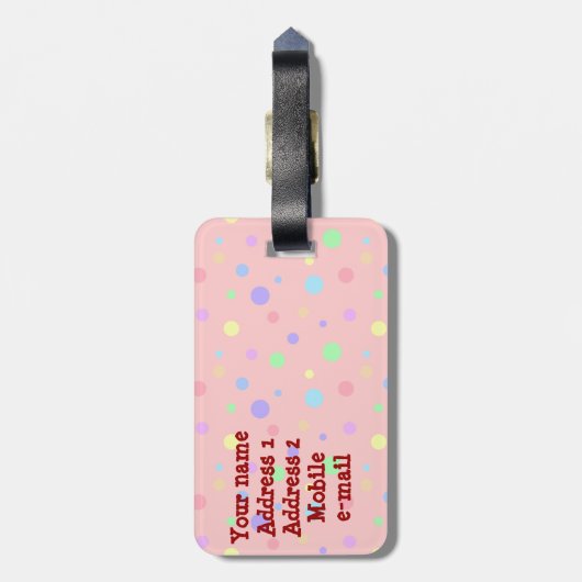 Liebhabereule Gepäckanhänger (Rückseite vertikal)