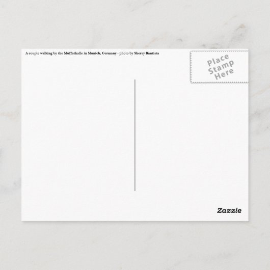 Liebhabergehen Postkarte (Rückseite)