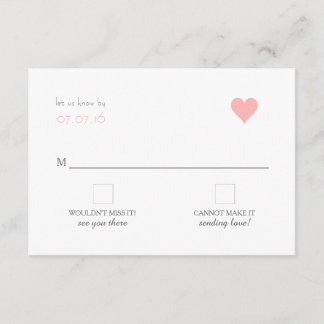 {Liebhabers} moderne Hochzeits-RSVP RSVP Karte