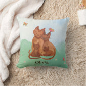 Liebkatzenfamilie Kissen (Decke)