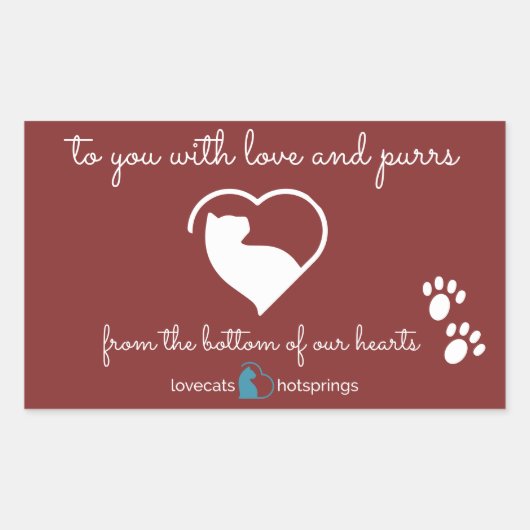 Liebkottenaufkleber Rechteckiger Aufkleber (Vorderseite)