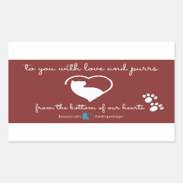 Liebkottenaufkleber Rechteckiger Aufkleber