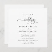 Lieblich alles in einer schwarzen Kalligrafie Einl Dankeskarte (Vorne/Hinten)