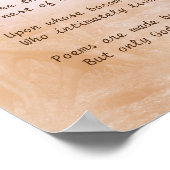 Lieblich als Baum-Natur-Gedicht Poster (Ecke)