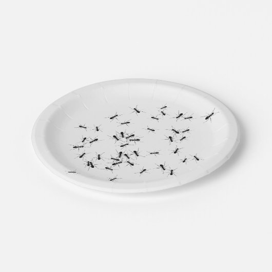 Lieblich. Ameisen überall Pappteller (Schrägansicht)