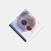 Lieblich Blue Merry Weihnachtsbuch Napkins Serviette (Ecke)