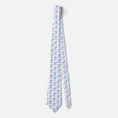 Lieblich Bluebells White Necktie Krawatte (Vorderseite)