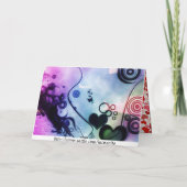 Lieblich floral feiertagskarte (Rückseite)