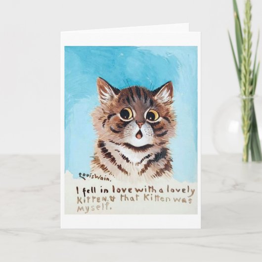 Lieblich Kitten, Louis Wain Karte (Vorderseite)