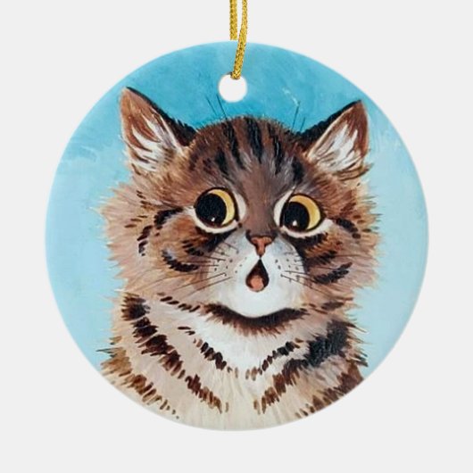 Lieblich Kitten, Louis Wain Keramik Ornament (Vorne)