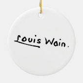 Lieblich Kitten, Louis Wain Keramik Ornament (Hinten)