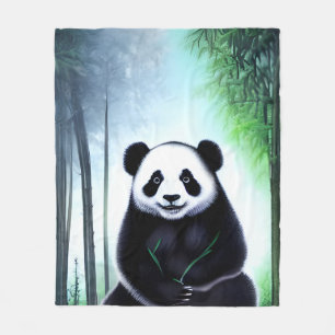 Lieblich, kuddelig Panda Bärenkuppe Fleecedecke