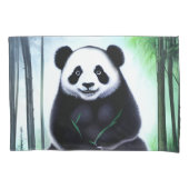 Lieblich, kuddelig Panda Bärenkuppe Kissenbezug (Vorderseite-Links)