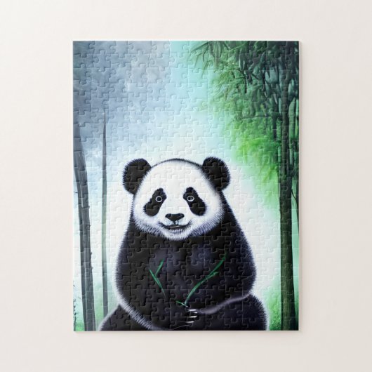 Lieblich, kuddelig Panda Bärenkuppe Puzzle (Vertikal)