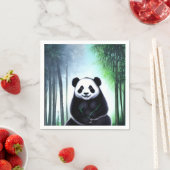 Lieblich, kuddelig Panda Bärenkuppe Serviette (Beispiel)